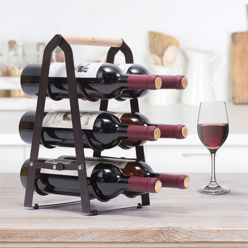 Foldable Wine Bottle Rack