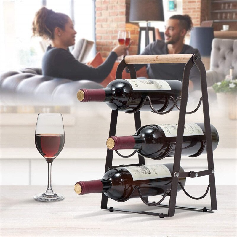 Foldable Wine Bottle Rack