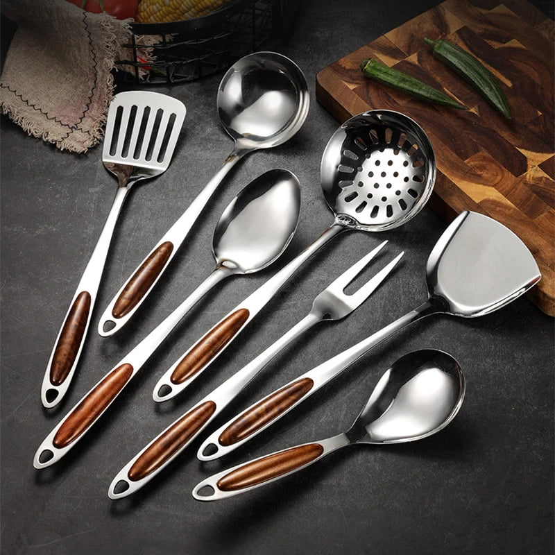 7pc Stainless-Steel Cooking Utensils